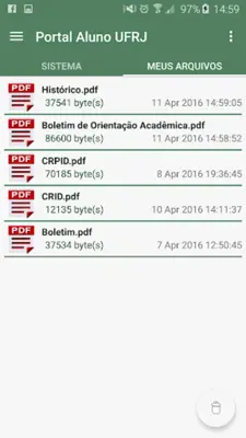 Portal Aluno UFRJ android App screenshot 0