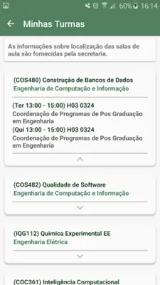 Portal Aluno UFRJ android App screenshot 3